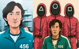 Squid Game Player 456 Sliding Puzzle