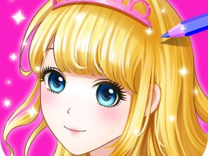 Girls Coloring Book - Color by Number Online Puzzle Game
