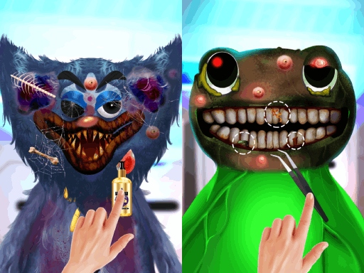 Huggy ASMR Monster Makeover Online Makeover Game