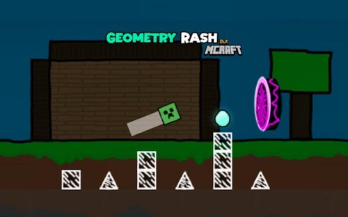 Geometry Rash But MCraft - 3D Runner & Adventure