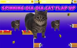 Spinning Oia Oia Cat Flap Up Online Game