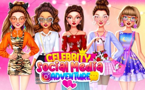 Celebrity Social Media Adventure Fashion Game