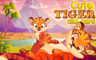 Cute Tiger Cub Care: Pet Care & Dress Up Game