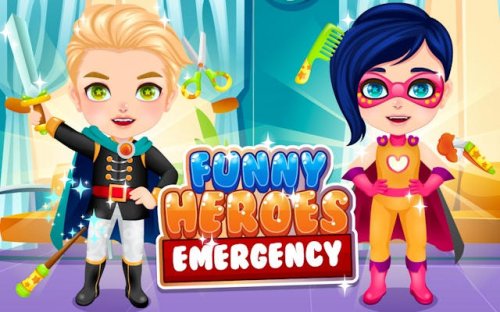 Funny Heroes Emergency - Hero Rescue & Makeover Game