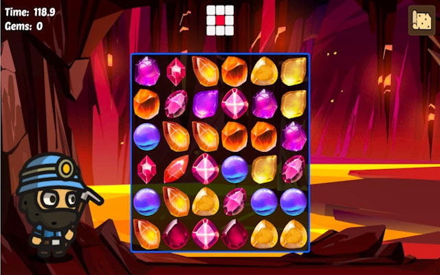 Gemprojectile Match 3 Puzzle Game