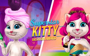 Superstar Kitty Fashion Award: Makeover & Styling Game Online